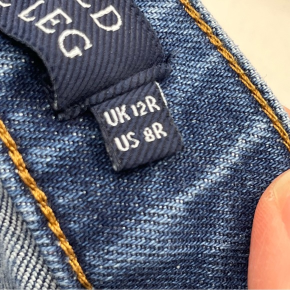 Boden Denim Relaxed Wide Leg Womens Size 8 Regular Waist 28 Blue Jean High Rise - Picture 6 of 13